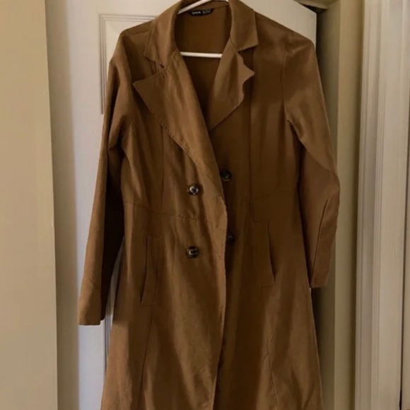 Shein Brown Trench Coat - Picture 3 of 3